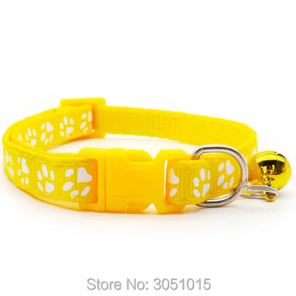 100 Dog/Cat Wholesale Cute Bell Paw Collars
