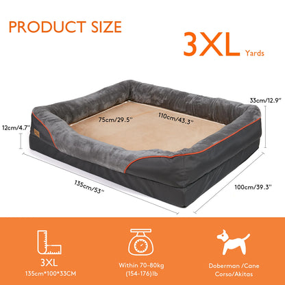 Large Soft Comfortable Dog Bed  Anti Allergy Removable Washable Cover