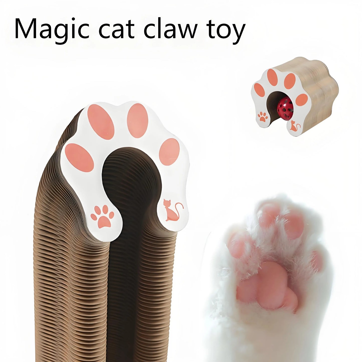 Cat Scratching Board with Bell – Durable Scratch Pad for Cats, Interactive Play & Stress Relief