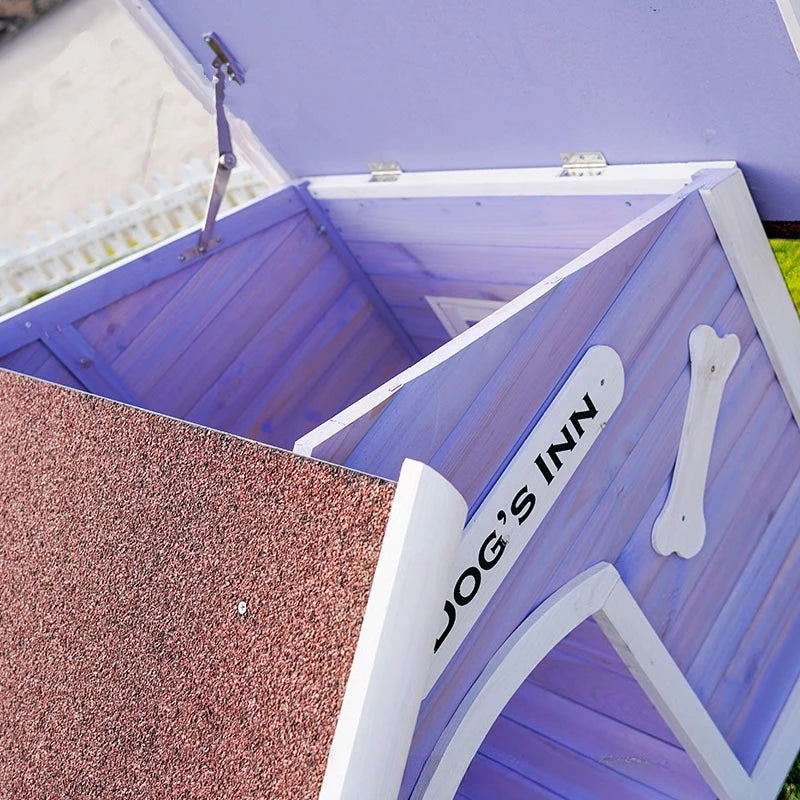 Large Outdoor Solid Wood Dog House