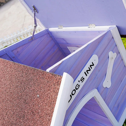 Large Outdoor Solid Wood Dog House