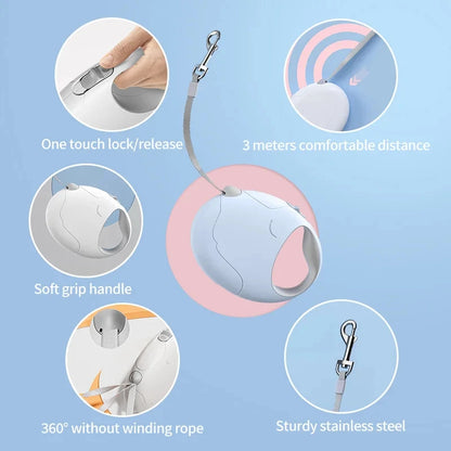 Retractable 3M/5M Durable Dog Leash
