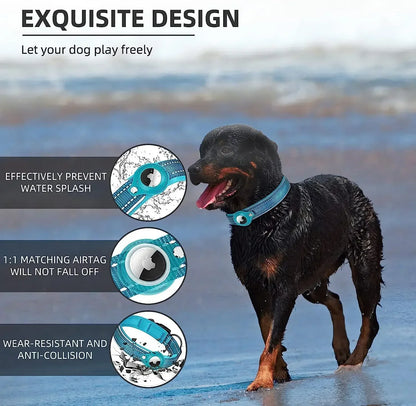 New Reflective Apple Airtag Pet Collar, Protective Waterproof Tracker