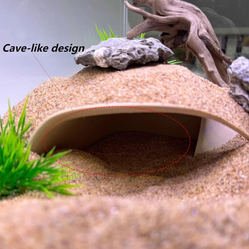 Underground Cave Shelter for Small Fish Reptiles,  Habitat Terrarium Décor