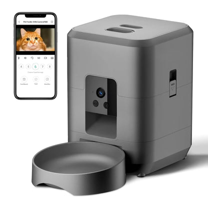 Automatic Cat Food Feeder with Camera, Video, WIFI, Remote Control