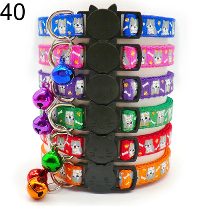 100Pcs Collar Necklace for Dogs/ Cat, Training Choker, Personalized Cartoon, Printed Dog Id Tag