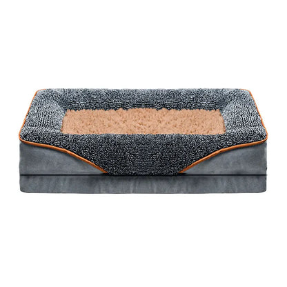 An oversized dog bed for all seasons,