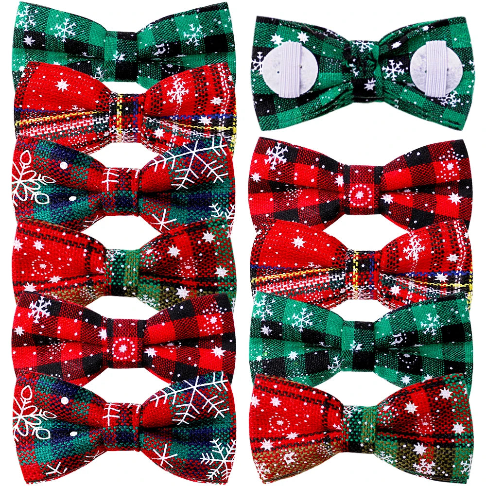 Christmas Pet Sliding Dog Bow Tie Collar