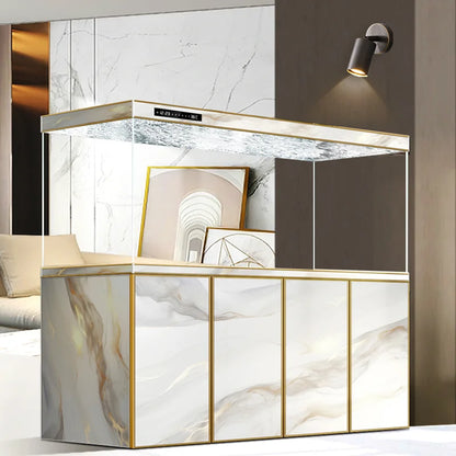 Modern Ornamental Floor Aquarium Luxury Living Room