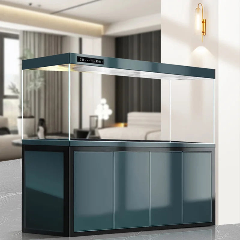 Modern Ornamental Floor Aquarium Luxury Living Room