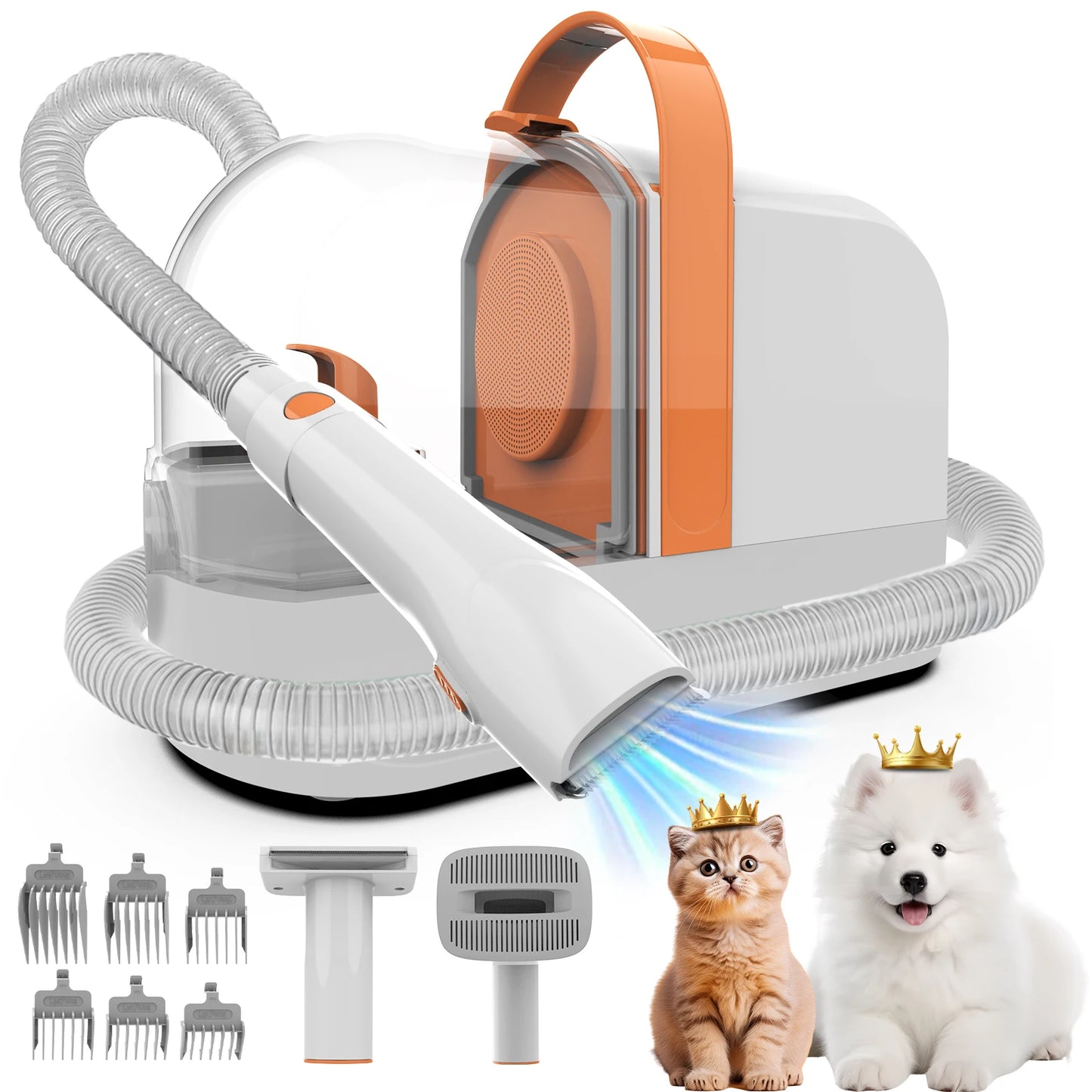 Dog Grooming Vacuum with Pet Clippers,