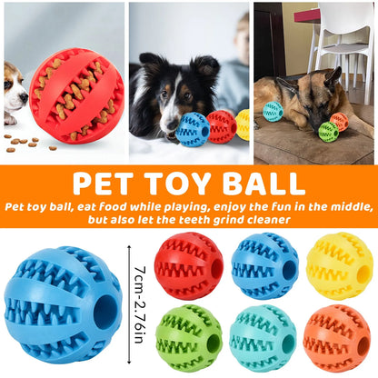 Elastic Rubber Teeth Cleaning, Teeth Grinding, Leakage Ball Dog Toy