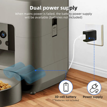 Automatic Cat Food Feeder with Camera, Video, WIFI, Remote Control
