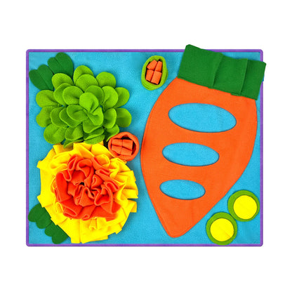 Small Pet Snuffle Mat, Rabbit Foraging Mat, Hamster Scent Training Blanket,