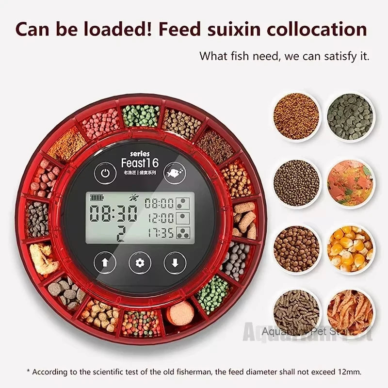 Rechargeable Automatic Food Dispenser with Timer