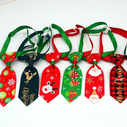 Adjustable Christmas Pet Tie