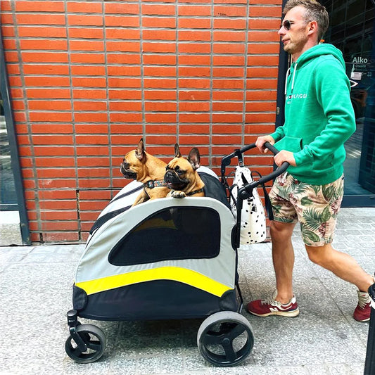 Premium Dog Stroller, Foldable Cart, Pet Jogger Wagon