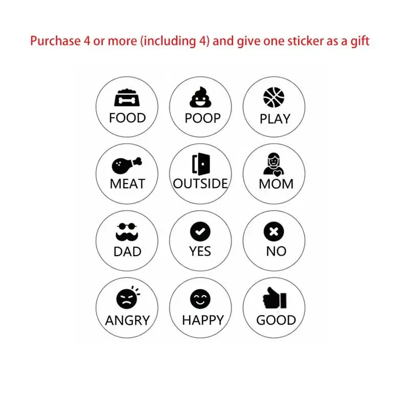Communication Button, Recordable Pet Speaking, Dog Training Talking Button