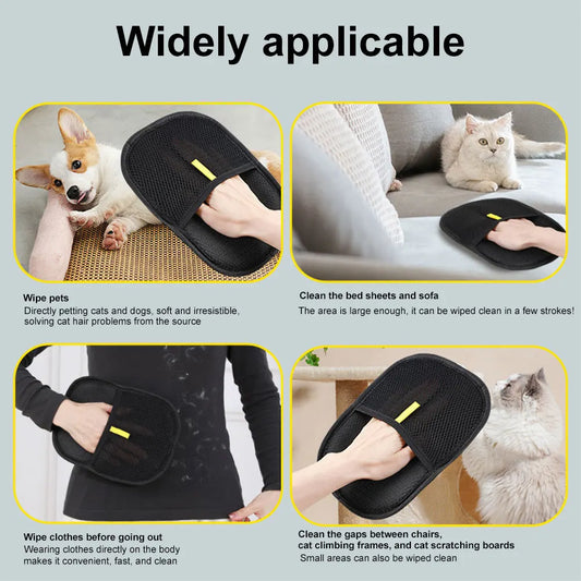 Hair Remover Grooming Glove Brush