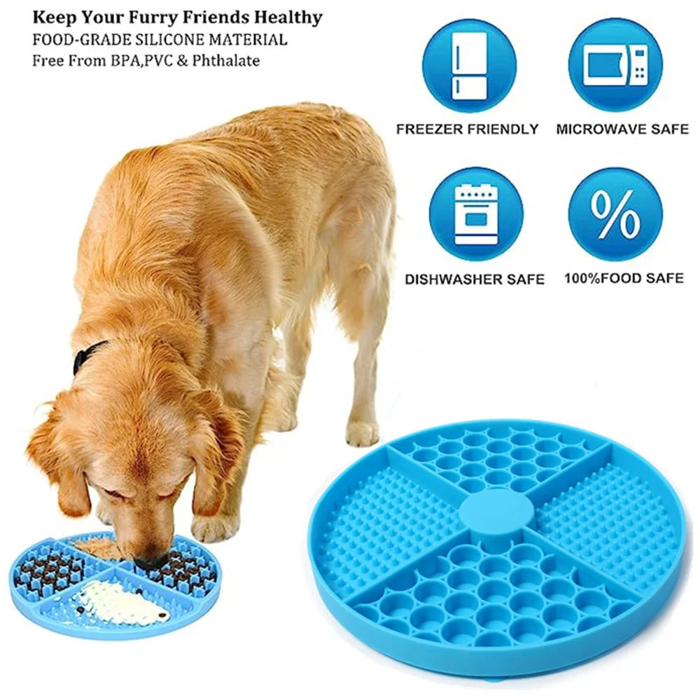Silicone Licking Mat, Slow Feeder With Suction Cup