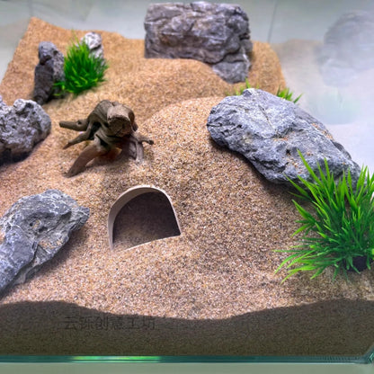 Underground Cave Shelter for Small Fish Reptiles,  Habitat Terrarium Décor