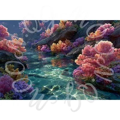 Aquarium Coral Underwater World Background Photography
