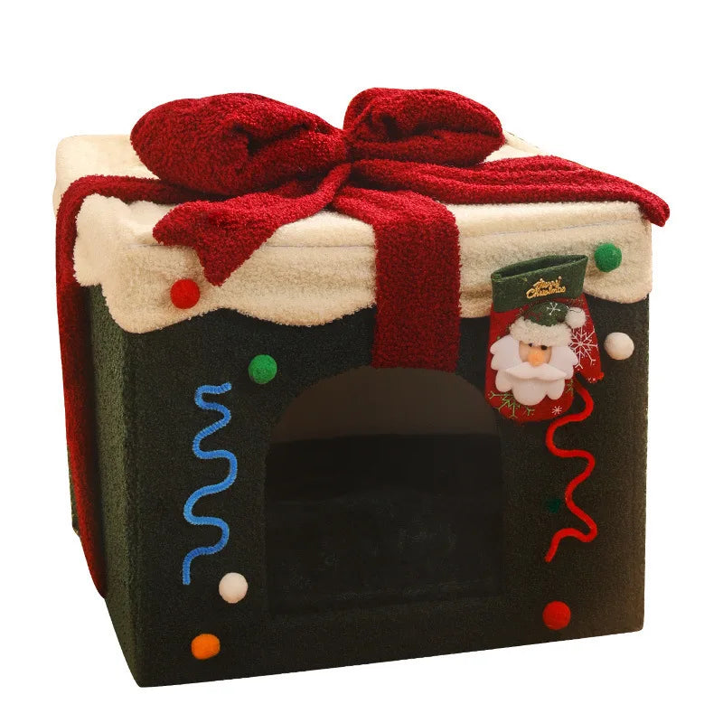 Cat's Christmas Design Nest, Warm Large Space