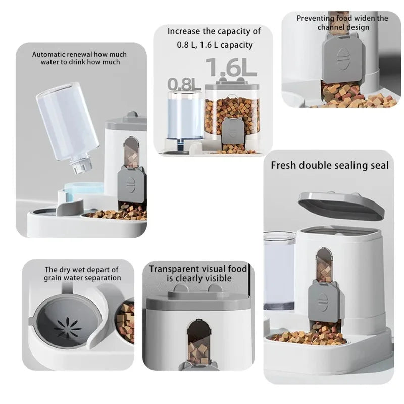 Automatic Dog/ Cat Feeder and Water Dispenser
