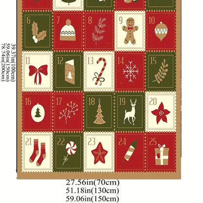 Vintage Christmas Print Blanket