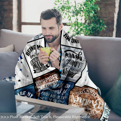 Versatile Throw Blanket for Brother - Perfect Gift for Birthdays, Father's Day & Christmas