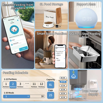 WiFi APP Control Automatic Feeders for Remote Feeding