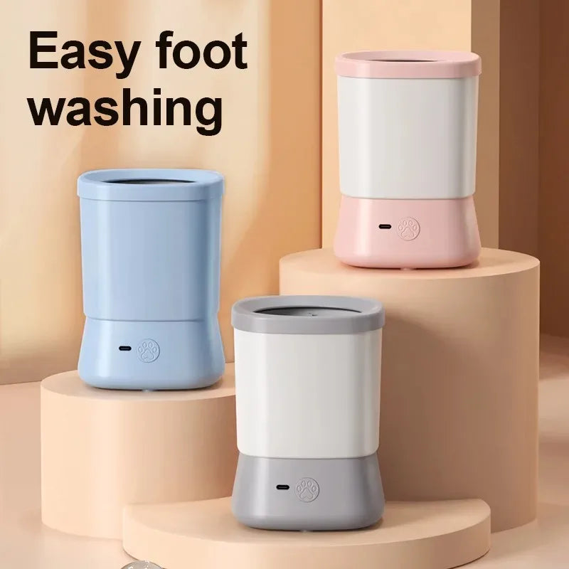 Automatic Pet Foot Washer, Soft and Dense Bristles for Cleaning Cat Dog Paw Cleaner