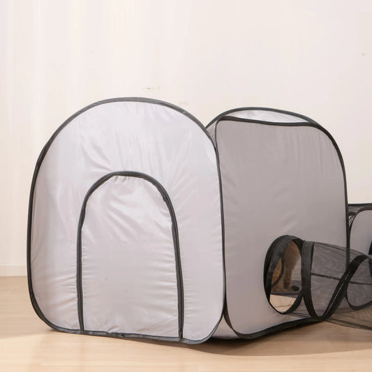 Cats and Dogs Hard Oxford Cloth with a Play Tunnel Foldable
