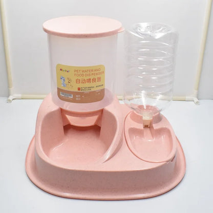 Dog/ Cat Automatic Feeder/ Drinking Water Dispenser Dry /Wet Separation Food Container