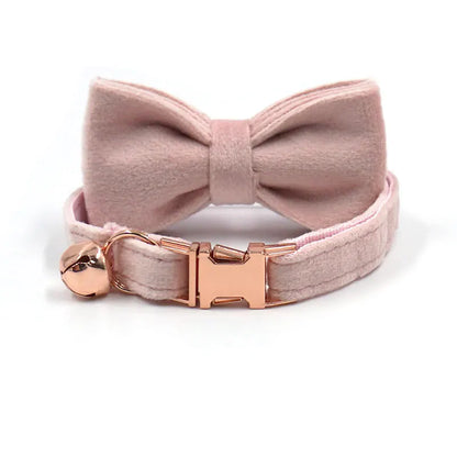 Ca/ Dog Collars, Decorative Bow Around Neck, Adjustable Safety Buckle