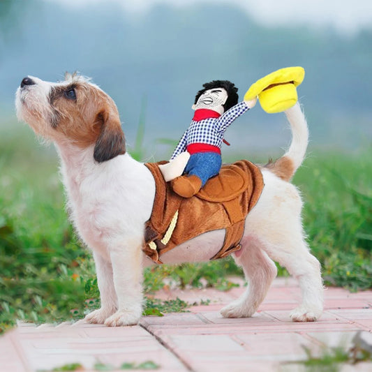 Dog Cowboy Outfit/Halloween Costume With Loop Fasteners