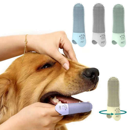Pet Silicone Toothbrush that Removes Tartar And Stones