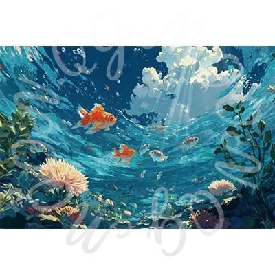 Aquarium Coral Underwater World Background Photography