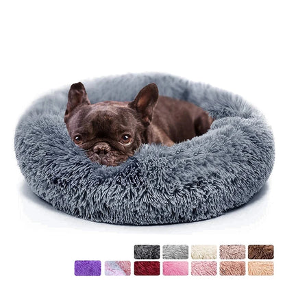 Donut Dog Bed Warm ,Soft, Calming Beds Washable