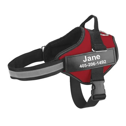 Reflective Adjustable Breathable Harness Walking Vest