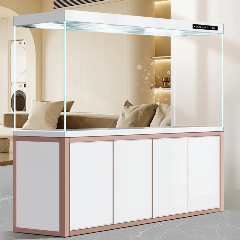 Modern Ornamental Floor Aquarium Luxury Living Room