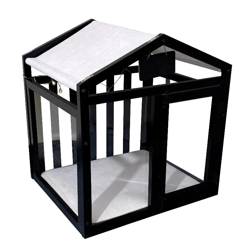 Small/Medium Wooden Dog House, Pet Villa with a door