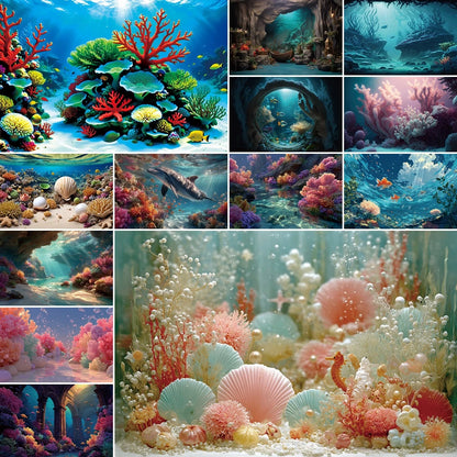 Aquarium Coral Underwater World Background Photography
