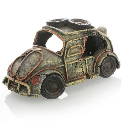Aquarium Decorative Ornaments, Resin Broken Bus