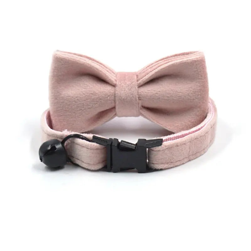 Ca/ Dog Collars, Decorative Bow Around Neck, Adjustable Safety Buckle