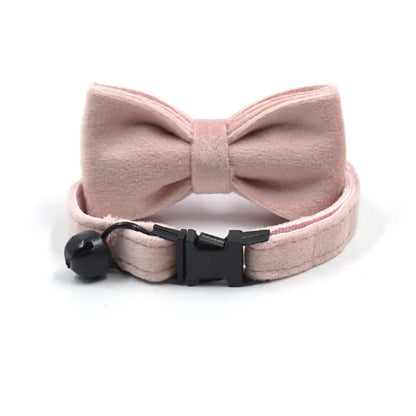 Ca/ Dog Collars, Decorative Bow Around Neck, Adjustable Safety Buckle