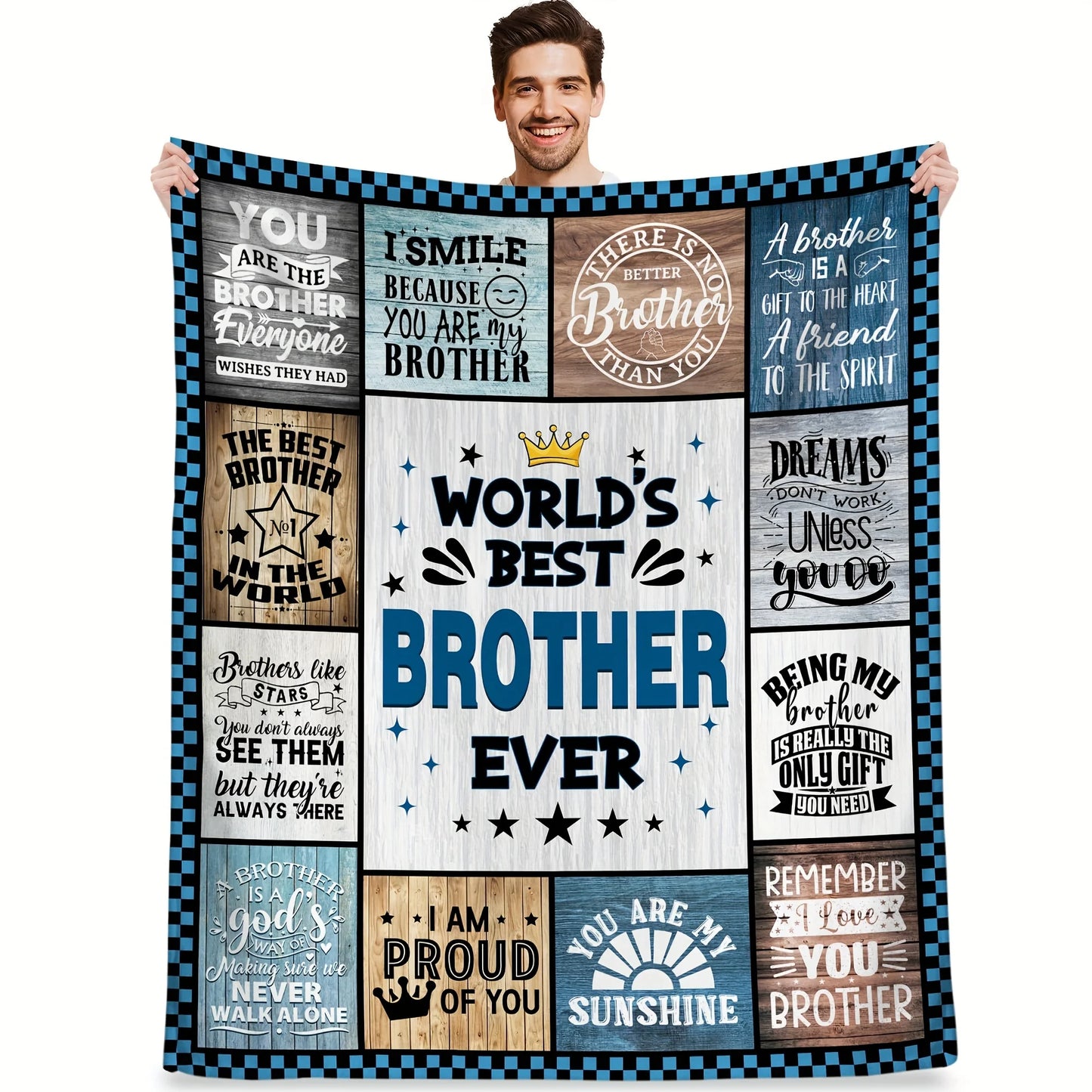 Versatile Throw Blanket for Brother - Perfect Gift for Birthdays, Father's Day & Christmas