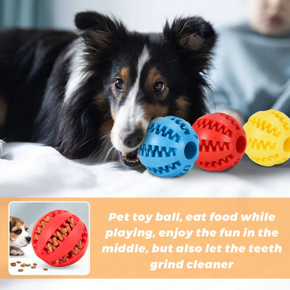 Elastic Rubber Teeth Cleaning, Teeth Grinding, Leakage Ball Dog Toy