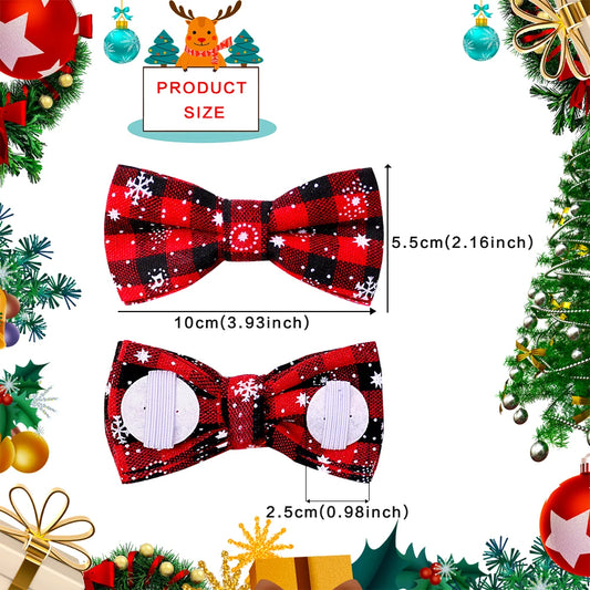 Christmas Pet Sliding Dog Bow Tie Collar