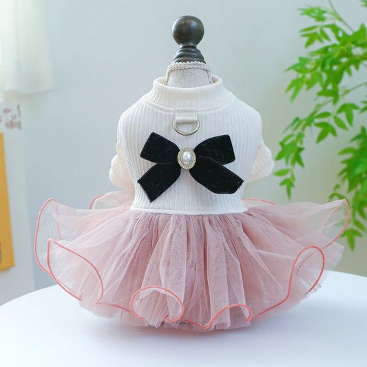 Spring/Summer Tutu Princess Dress Printed Lace Dog Skirt